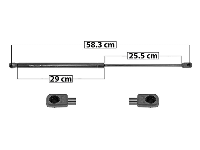 AMORTIGUADOR UNIVERSAL 583mm 255mm 500N SP