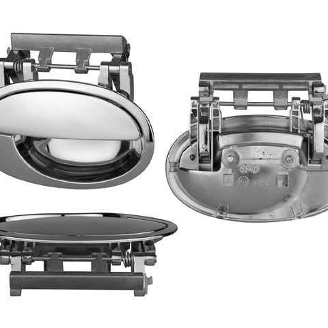 MANIJA EXTERIOR CV MERIVA TRASERA 04-08 4 Y 5 PUERTAS CROMADA PLASTICO TW DER