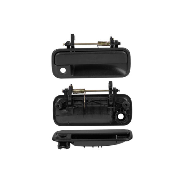Manija Exterior Hd Accord Delantera 90-93 4 Puertas Negra Con Hoyo Para Llave Corrugada Plastico Tw Der