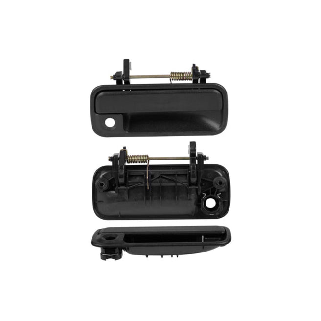 Manija Exterior Hd Accord Delantera 90-93 4 Puertas Negra Con Hoyo Para Llave Corrugada Plastico Tw Der