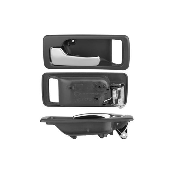 Manija Interior Hd Accord 2P Coupe 90-93 Con Hoyo Para Seguro Seguro Manual Gris Oscuro/Cromado Plastico Delantera Izq