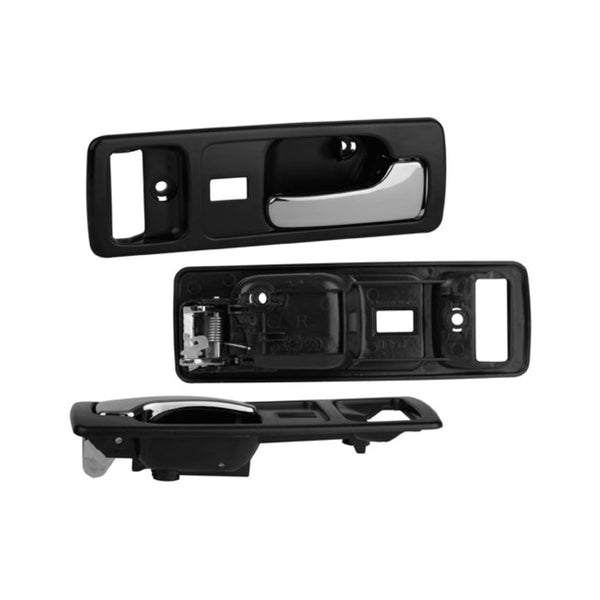 Manija Interior Hd Accord 2P Coupe 90-93 Con Hoyo Para Seguro Seguro Electrico Azul/Cromada Plastico Delantera Der