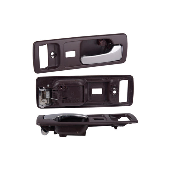 Manija Interior Hd Accord 2P Coupe 90-93 Con Hoyo Para Seguro Seguro Electrico Cafe/Cromado Plastico Delantera Der