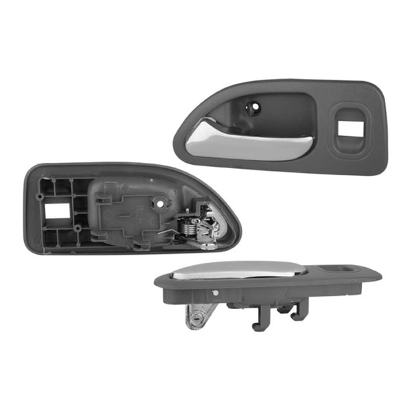 Manija Interior Hd Accord 4P Sedan 94-97 Con Hoyo Para Cristal Gris Claro/Cromado Plastico Trasera Izq