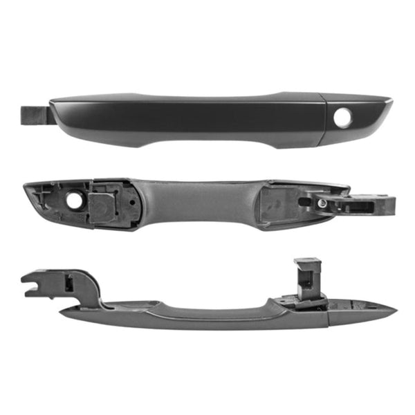 Manija Exterior Hd Civic 2P Coupe / 4P Sedan 16-21 Con Hoyo Para Llave Sin Sensor Lisa Negra Plastico Delantero Izq