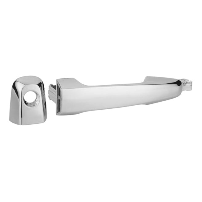 Manija Exterior Mt L200 Delantera 06-15 4 Puertas Cromada Con Hoyo Para Llave Plastico Tw Der/Izq