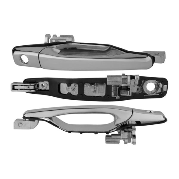 Manija Exterior Mt Outlander Delantera 03-06/Mt Lancer Delantera 03-07 4 Puertas Cromada Con Hoyo Para Llave Plastico Tw Der