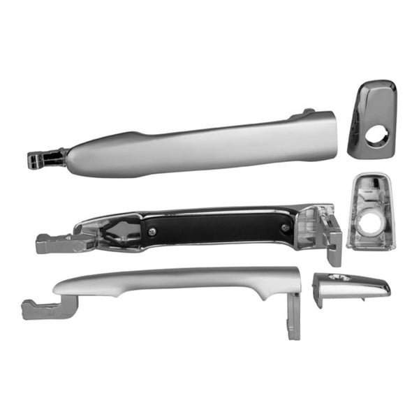 Manija Exterior Mt Outlander Delantera 07-16/Mt Lancer Delantera 08-16 4 Puertas Cromada Con Hoyo Para Llave Sin Hoyo Para Sensor Plastico Tw Izq