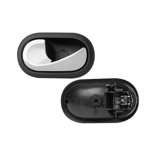 Manija Interior Rn Clio Euro Delantera/Trasera 07-09/Rn Duster 13-18/Rn Megane 04-10/Rn Sandero 07-15/Rn Scenic Ii 05-08/Rn Stepway 10-15 Para Chicote Negra/Cromo Plastico Tw Izq