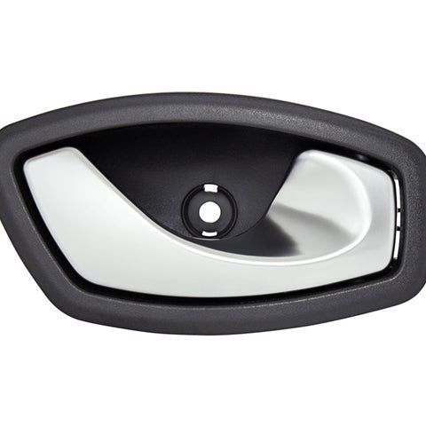 Manija Interior Rn Clio 15-17/ Corrugada Negro/Plata Plastico Sin Seguro Delantera/Trasera Der