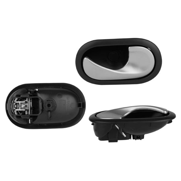 Manija Interior Rn Duster 13-20 P/Chicote Negro/Plata Plastico Delantera/Trasera Der