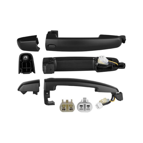 Manija Exterior Sz Swift Delantera 04-12 5 Puertas Negra Sin Hoyo Para Llave Con Sensor Lisa Para Pintar Plastico Tw Der