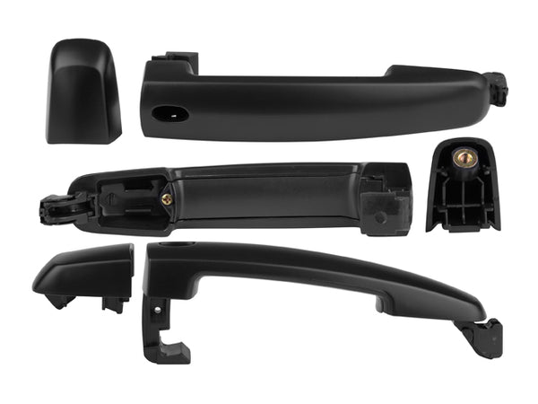 Manija Exterior Sz Grand Vitara Delantera 06-17/Sz Sx4 Delantera 06-12/Sz Swift Delantera 07-16 5 Puertas Negra Sin Hoyo Para Llave Con Hoyo Para Sensor Lisa Para Pintar Plastico T