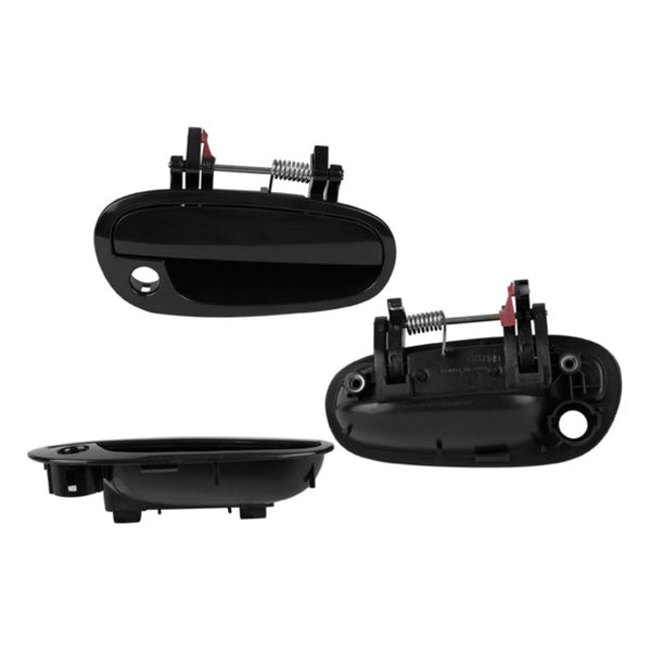 Manija Exterior Sz Forenza Delantera 04-05 Negra Lisa C/Hoyo Para Llave Plastico Der