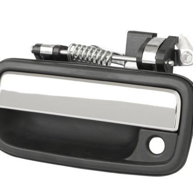 Manija Exterior Ty Tacoma Delantera 95-04 Lisa Negra/Cromo C/Hoyo Para Llave Plastico Izq Tw