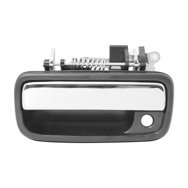 Manija Exterior Ty Tacoma 95-04 Con Hoyo Para Llave Corrugada Negra/Cromo Metal Delantera Izq