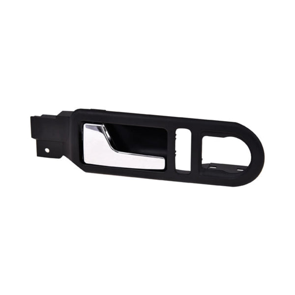 Manija Interior Vw Beetle Delantera 98-11 Negro/Cromo C/Hoyo P/Seguro Y Control Espejo Izq