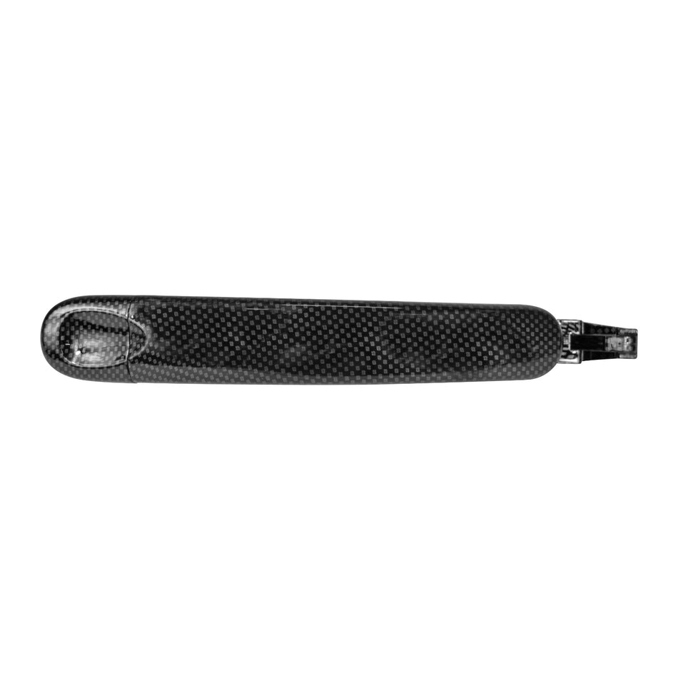 Manija Exterior Vw Bora 05-10 Sin Hoyo Para Llave Fibra De Carbon Negra Plastico Delantera Der/Tras Der/Izq