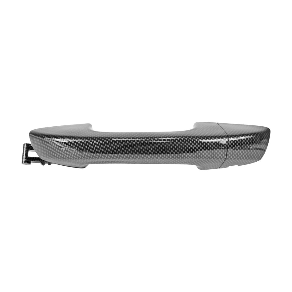 MANIJA EXTERIOR VW GOLF 10-14 SIN HOYO PARA LLAVE FIBRA DE CARBON NEGRA DELANTERA IZQ