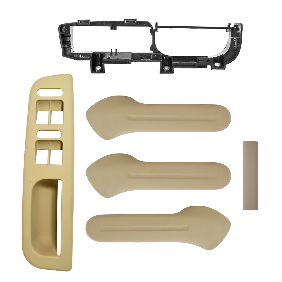 MANIJA INTERIOR VW JETTA A4 99-05 KIT JALADERA 5 PIEZAS LISA BEIGE PLASTICO SOLO MANGO MNJ DELANTERO/TRASERO DER/IZQ