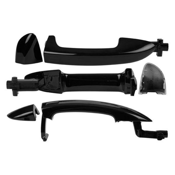 Manija Exterior Vw Passat Delantera/Trasera 09-14 Negra Sin Hoyo Para Llave Con Sensor Lisa Plastico Tw Der