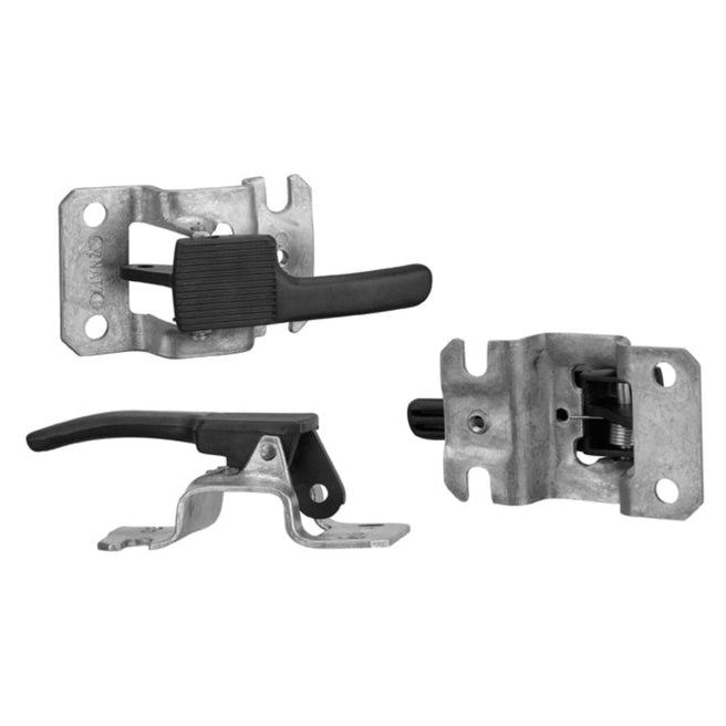 Manija Interior Vw Sedan 72-03 Con Base Corrugada Negra Plastico Delantera Izq