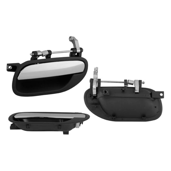 Manija Exterior Vl S40 Trasera 00-04/4 Puertas Cromada/Negra Plastico Tw Izq