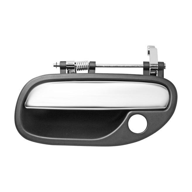 Manija Exterior Vl S40 00-04 Con Hoyo Para Llave Cromada/Negra Plastico Delantera Izq