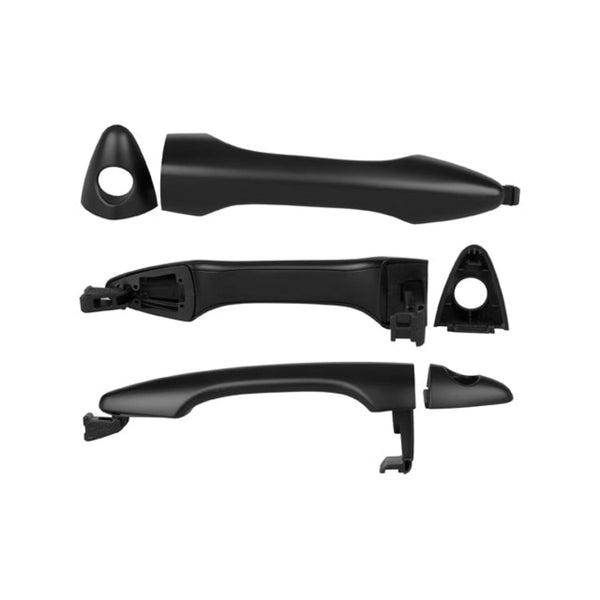 Manija Exterior Hy Ix-35 Delantera 15-16/Hy Tucson Delantera 10-15 5 Puertas Negra Con Hoyo Para Llave Sin Sensor Lisa Para Pintar Plastico Tw Izq