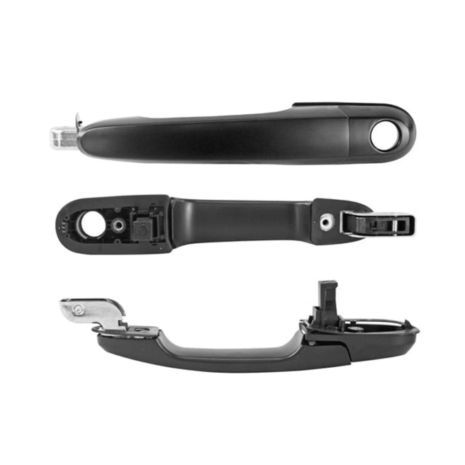 Manija Exterior Hy Tucson 05-09 Con Hoyo Para Llave Sin Sensor Lisa Negra Plastico Delantero Izq