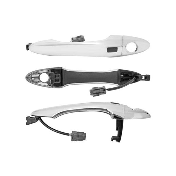 Manija Exterior Ki Sportage 15-16 Con Hoyo Para Llave Con Sensor Cromada Plastico Delantera Izq