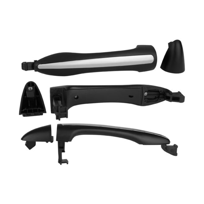 Manija Exterior Ki Forte 14-18 Sin Hoyo Para Llave Lisa Para Pintar Negra/Cromo Plastico Delantera Der/Tras Der/Izq
