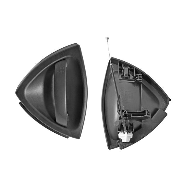 MANIJA EXTERIOR SM FORTWO W450 98-07 SIN HOYO PARA LLAVE CORRUGADA NEGRA PLASTICO DELANTERA IZQ