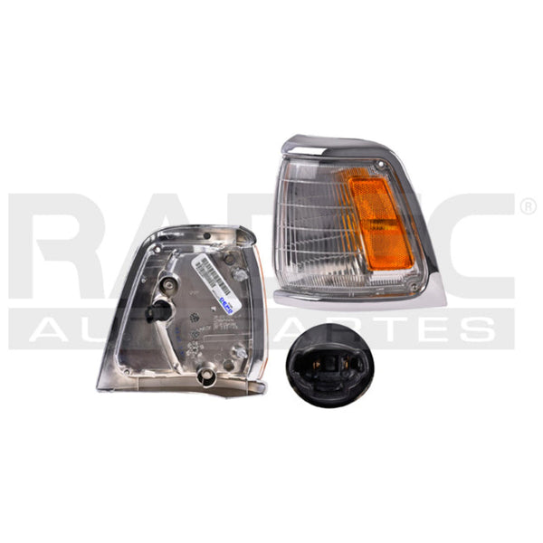 CUARTO PUNTA TY PICK UP 89-91 FILO CROMADO LISO C/FOCO DEPO IZQ