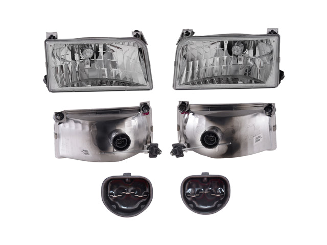 JUEGO FAROS FD F-150/F-250/F-350 92-96 CRISTAL EE