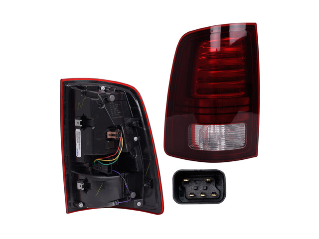 CALAVERA DG RAM PICK UP 13-19 S/FILO CROMADO C/LEDS DEPO IZQ