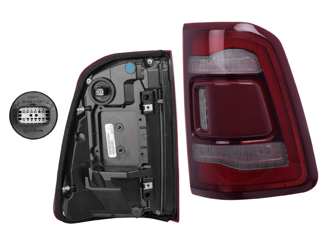 CALAVERA DG RAM 1500/2500 19-24 FILO ROJO S/SENSOR PUNTO CIEGO C/LEDS DEPO DER