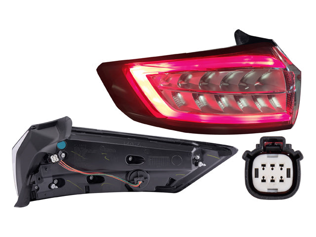 CALAVERA EXTERIOR FD EDGE TITANIUM/SPORT 15-18 C/LEDS DEPO IZQ