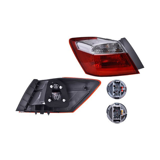 Calavera Exterior Hd P/ Honda Accord 2013-2015