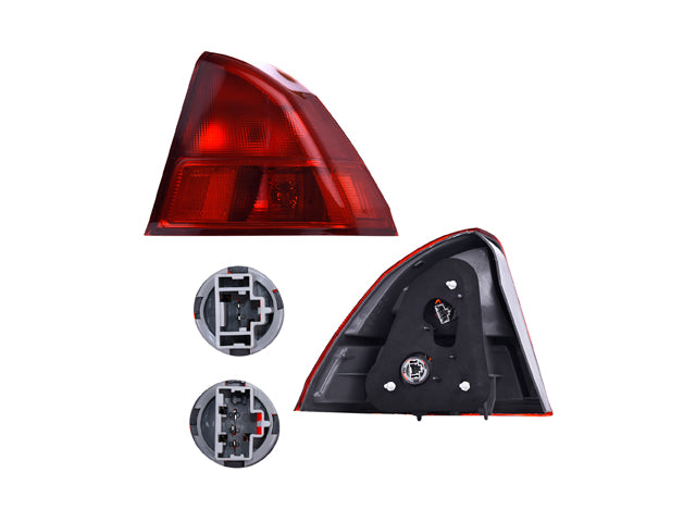 CALAVERA EXTERIOR HD CIVIC 01-02 4 PUERTAS ROJO C/FOCO DEPO DER