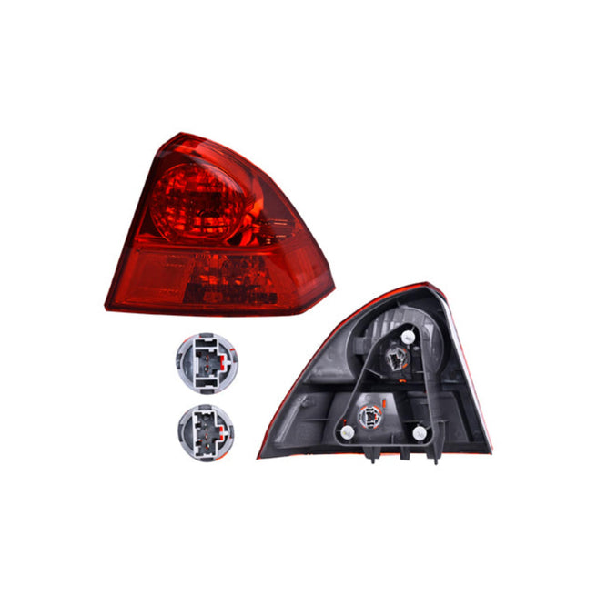 Calavera Exterior Hd Civic 03-05 4 Puertas C/Foco Depo Der. P/ Honda Civic 2003-2005