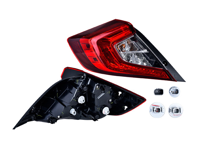 CALAVERA EXTERIOR HD CIVIC 16-20 4 PUERTAS C/LEDS DEPO IZQ