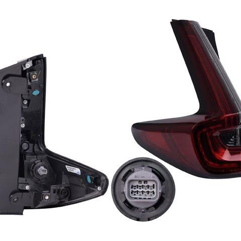 Calavera Exterior Hd Cr-V 20-21 Obscura C/Leds C/Foco Depo Izq P/ Honda Cr-V 2020-2021