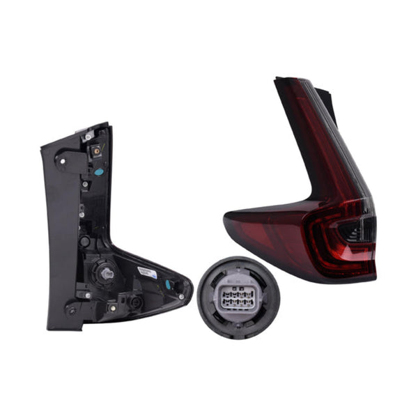 Calavera Exterior Hd Cr-V 20-21 Obscura C/Leds C/Foco Depo Izq P/ Honda Cr-V 2020-2021