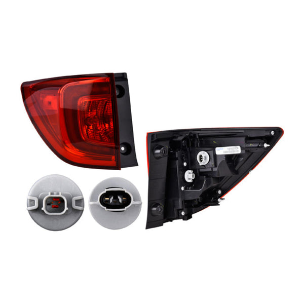 Calavera Exterier Hd Pilot C/Leds Depo Izq P/ Honda Pilot 2016-2018