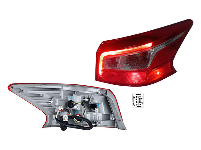 CALAVERA EXTERIOR NS SENTRA 17-19 C/LEDS DEPO DER