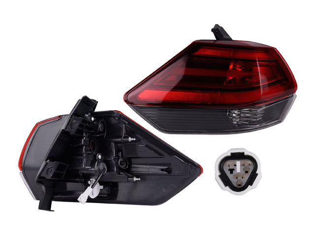 CALAVERA EXTERIOR NS X-TRAIL 18-22 AMERICANO 17-19 OBSCURA C/LEDS DEPO IZQ