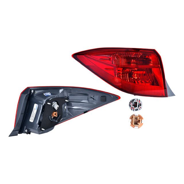 CALAVERA EXTERIOR TY COROLLA 17-19 ROJO C/LEDS DEPO IZQ