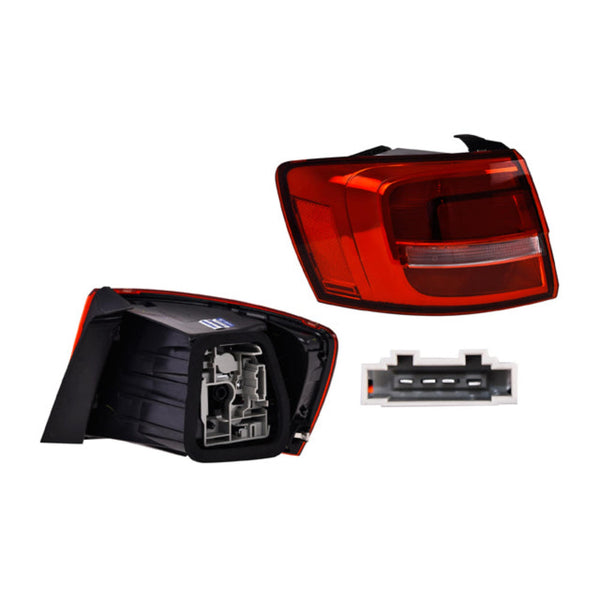 Calavera Exterior Vw Jetta Clara C/Leds Depo Izq P/ Volkswagen Jetta 2015-2018
