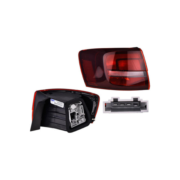 Calavera Exterior Vw Jetta 15-18 Obscura C/Leds Highline Depo Izq P/ Volkswagen Jetta 2015-2018